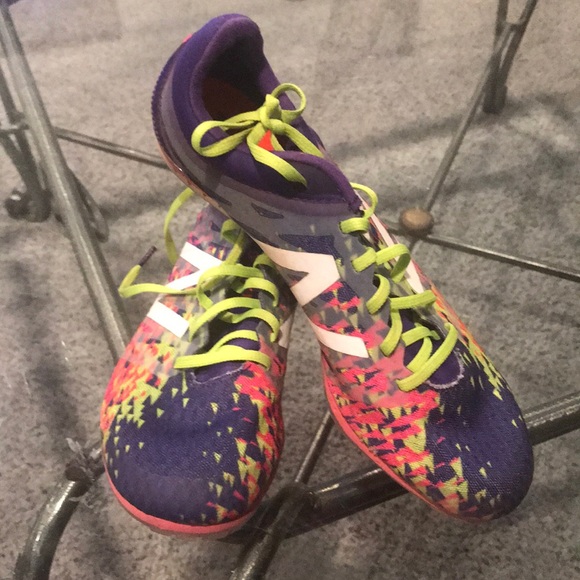 New balance neon purple running spikes MD 588 - Picture 3 of 4